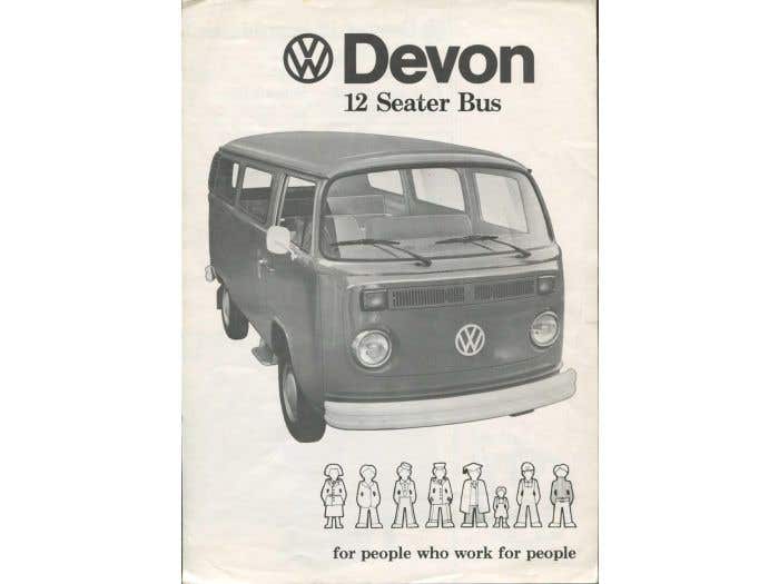 1968 Devon 12 Seater Bus Brochure