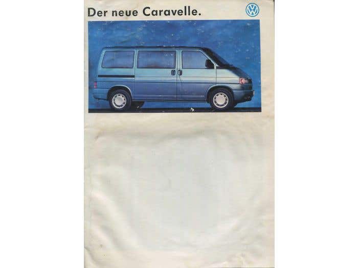 1990 T4 Caravelle Brochure