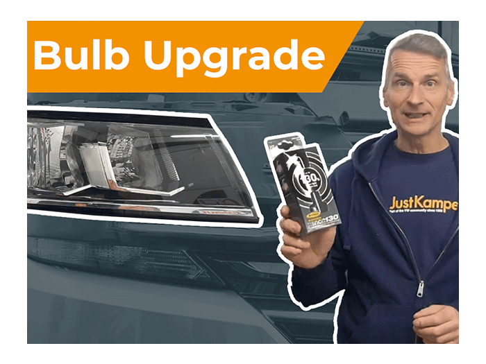 How to upgrade the dip beam bulb on your VW T5, VW T6 or VW T6.1