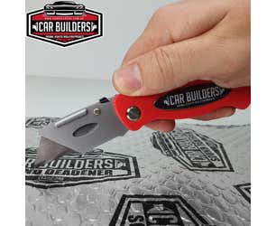 Car Builders Folding Utility Knife with 5 Spare Blades