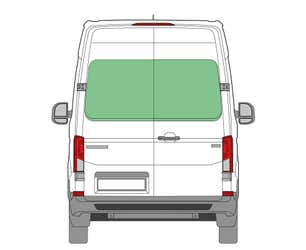 Rear Double Door Window Glass Set VW Crafter from 2018