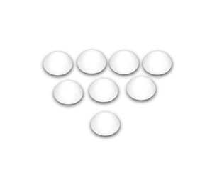 Bumper Bolt Cap Bundle for All VW T2 Bay and T25 White Caps