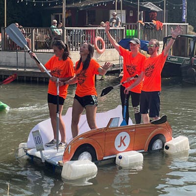 The JK Team Enters the Odiham Raft Race 2024